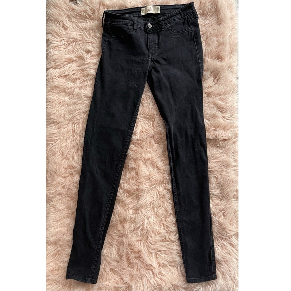 Black Hollister super skinny jeans  size: 9R